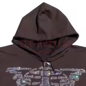 Vente en ligne Sweats à capuche en strass pour hommes personnalisés Nouvelle arrivée Sweats à capuche en strass pour hommes - Product Image 2