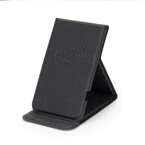 Support de téléphone portable sans fil ultra-mince en PU personnalisable, charge rapide 15W, support magnétique pliable 3-en-1, meilleur cadeau - Product Image 6