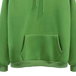 Sweat à capuche personnalisé surdimensionné de couleur unie légère grande taille pour hommes capuche réglable détails côtelés, sweat à capuche streetwear tendance - Product Image 3