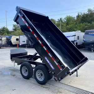 รถพ่วงไฮดรอลิกสำหรับงานเกษตร ขนาด 7x14 ฟุต วัสดุเหล็กแบบยืดหดได้ ด้านข้างสูง 4 ฟุต (2 ด้าน) เพลา 7K พร้อมเกียร์เป็นส่วนประกอบหลัก - Product Image 6