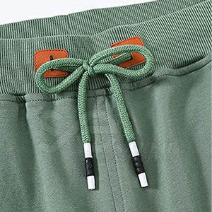 กางเกงขาสั้นผ้าแคนวาสสำหรับผู้ชายผ้าย้อมสีพื้นแห้งเร็วระบายอากาศได้ดีดีไซน์ใหม่ล่าสุดขายดีติดฉลากส่วนตัว - Product Image 2