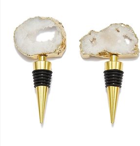 Antique Crystal <b>Wine</b> Bottle Stoppers With Gemstone Champagne Stopper for Bottle Gold Geode Decorative for Club Bar Venues - Product Image 6