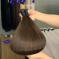 Produk laris 2025 produk baru tiba warna cokelat nyaman 100% rambut manusia Virgin alami celup jumlah besar harga pabrik 8-40 inci