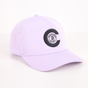 Gorro de Béisbol de Alta Calidad Unisex Personalizado Negro Impermeable Vintage Deportivo de 6 Paneles con Cierre a Presión para Playa y Golf, Tela de Poliéster/Algodón - Product Image 3