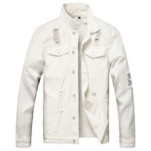 Nouveauté Veste en jean de couleur unie à la mode pour hommes Services OEM Vêtements d'extérieur en jean d'hiver sur mesure au prix d'usine - Product Image 1