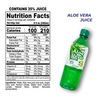 Boisson à l'aloe vera originale 16,9 fl oz, fabriquée au Vietnam, jus de fruits et légumes frais pressé, réfrigéré, sans sucre ajouté, 100% pur, en bouteille