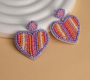 Pendientes de Cuentas Personalizados Bordados con Piedras, Lentejuelas y Cuentas, Joyería Festiva para Mujer al Mejor Precio - Product Image 4