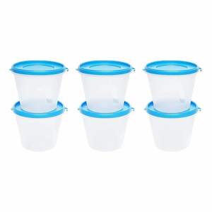 BPA Free <b>Plastic</b> <b>Food</b> Container Set 6 Pcs Airtight Leakproof Microwave Freezer Dishwasher Safe Varying Sizes Wholesale Bulk - Product Image 4