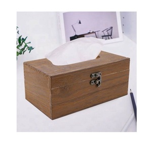 Boîte à mouchoirs de décoration de table au design classique boîte à mouchoirs en bois de grande qualité pour décoration de table de restaurant boîte à mouchoirs - Product Image 1