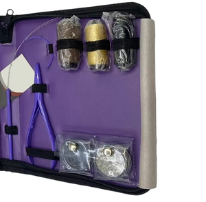 Kit de Herramientas para Extensiones de Cabello con Anillas de Acero Inoxidable de Grado Quirúrgico, Color Personalizado, Anillas Mate, Gancho para Tirar, Alicates para Extensiones de Cabello - Product Image 5