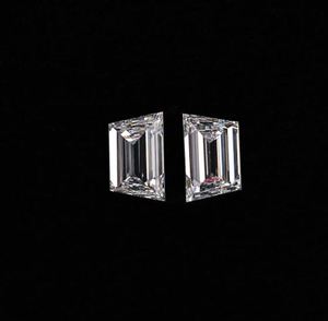 Diamantes Cultivados en Laboratorio con Corte Trapezoidal, Color EF, Claridad VS1, 0.60CT/0.80CT/0.50CT, Par de Piedras Sueltas, Corte Excelente, CVD, Venta al Por Mayor - Product Image 3
