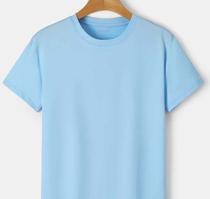 Camiseta de Algodón y Cáñamo de Punto Grueso para Hombre, Logotipo Personalizado Impreso en la Parte Delantera, Talla Grande, Tejido de Alta Calidad, Ecológico - Product Image 1