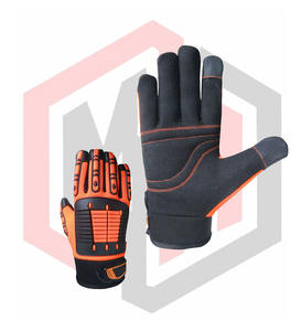 Venta al por mayor MH EXPORT IMPORT Kong Construcción Trabajo Seguridad Anti-Impacto Guantes Cuero Sintético 11 oz Guantes de Espesor - Product Image 5