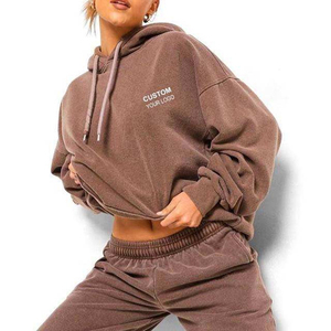 Chándales pesados de algodón 100% lavado ácido personalizados nueva moda ecológica con logotipo personalizado para la temporada de invierno - Product Image 6