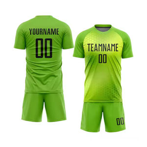 Ensemble d'uniformes de football d'été respirants et à séchage rapide de haute qualité, 100 % polyester, sans manches, vente en gros, vêtements de sport - Product Image 1