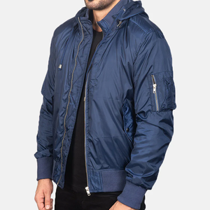 Blouson bomber matelassé unisexe à capuche, léger, rembourré en polyester/coton, imperméable, coupe-vent, respirant, streetwear, hiver, OEM - Product Image 2