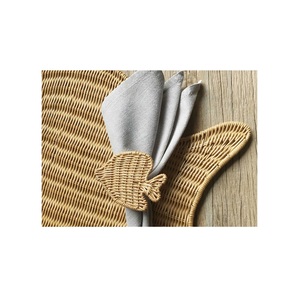 ห่วงคล้องผ้าเช็ดปากทำจากหวายสำหรับตกแต่งงานแฮนด์เมดเพื่อเพิ่มลุคของผ้าเช็ดปากและของตกแต่งโต๊ะ - Product Image 1