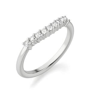 Ensemble de mariée en diamant coupe ronde pour femme - Product Image 2