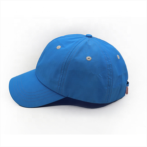 Venta al por mayor 100% algodón sin estructura papá sombrero bordado 6 paneles color azul ajustable béisbol papá sombrero gorras para hombres - Product Image 2