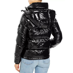 Chaquetas de Plumón Casuales de Moda para Mujer, Chaqueta de Talla Grande para Mujer y Abrigo de Invierno Acolchado Brillante para Mujer, Servicio OEM - Product Image 2