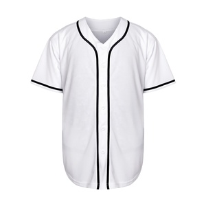 Camiseta de béisbol personalizable de alta calidad para adultos, Diseño a rayas con botones delanteros, ropa deportiva transpirable para hombre - Product Image 3