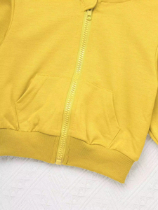 Venta al por mayor de chándal de invierno con cremallera de lana transpirable para niños chándal conjuntos Jogger Unisex personalizado grueso niños chándal con cremallera - Product Image 6