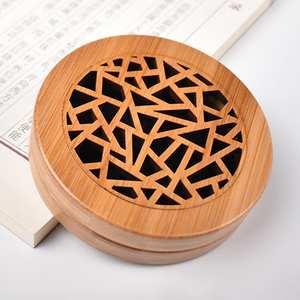 Caja de quemador de incienso, caja de incienso de madera cortada con láser de bambú, conjunto de regalo de Tradnary - Product Image 6