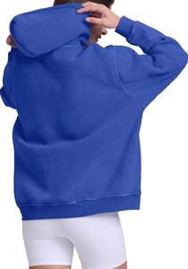 Pull en maille oversize pour femme, sweat-shirt épais et chaud en coton lourd, coupe décontractée, à capuche, confortable pour tous les jours - Product Image 6