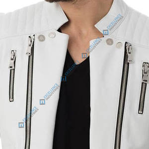 Vêtements pour hommes vente chaude veste en cuir nouvelle mode veste en cuir pour hommes veste d'hiver coupe-vent - Product Image 4