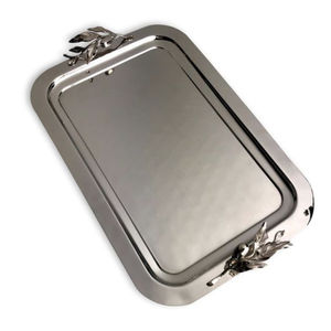 New Arrival Stylish Modern Food Snacks Serving Tray Stainless Steel Tray for Hotel Ware <b>Catering</b> Tea and Coffee Serving Tray - Product Image 1
