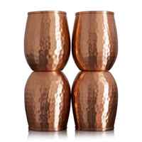 Mug à Moscow Mule en acier inoxydable martelé de style vintage, 16 oz, avec couvercle, écologique, personnalisable, logo couleur, haute qualité FALAH