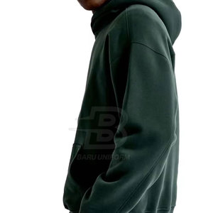 เสื้อฮู้ดทรงหลวมสำหรับผู้ชายเสื้อมีฮู้ดทรงถุงสีออกแบบโลโก้ได้ตามต้องการ - Product Image 3