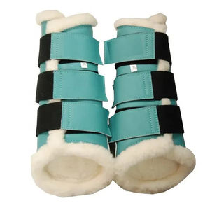 Bottes de sport pour chevaux personnalisées multicolore OEM logo bottes de tendon élastiques légères en néoprène protège-jambes attelle bottes de sécurité pour tendons - Product Image 2