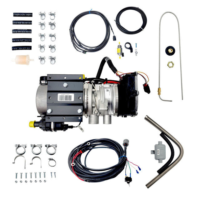 Webasto Thermo Pro 90 12V – 9.1 kW Heavy-Duty Diesel Water Heater Set - 9031409C