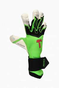 Gants de gardien de but en cuir de nouveau style entièrement orange néon avec poignée en latex haute visibilité matériau en caoutchouc SP Branding - Product Image 2