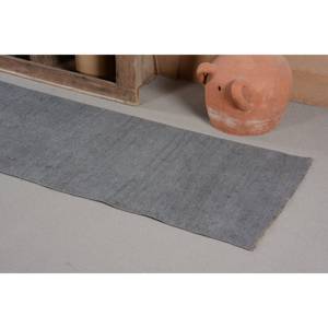 Tapis turc vintage moderne 2.4x 12.1ft gris grand rectangle tapis en laine patchwork pour salon ou couloir nouveau - Product Image 4