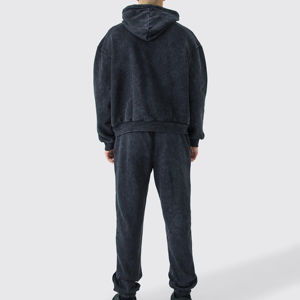 Chándal de Invierno para Hombre de Alta Calidad, Logotipo Personalizado, Corte Regular, 100% Algodón, Ropa Urbana Ligera, Antibacteriana, Transpirable y de Secado Rápido - Product Image 2