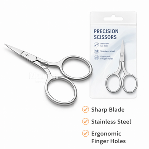 Ciseaux à cuticules professionnels en acier inoxydable, pointe de lame affûtée, outil de beauté de haute qualité et de précision pour l'extension et l'entretien des cils - Product Image 5