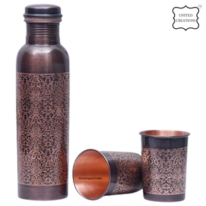 ขวดน้ำทำจากทองแดงแข็งหรูหราดีไซน์ใหม่ทันสมัยน้ำดื่มเดือดใช้ได้โดยตรง - Product Image 6