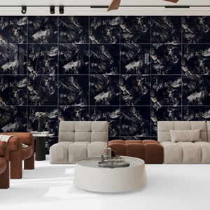 Explorez les carreaux de porcelaine design 60x60cm de l'Inde marques de carreaux les plus réputées au look moderne carreaux muraux en porcelaine à forte demande - Product Image 1