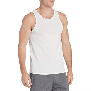Débardeur de sport pour homme, best-seller, sans manches, blanc, entraînement, fitness, vêtements de sport, avec options de personnalisation de la marque - Product Image 1