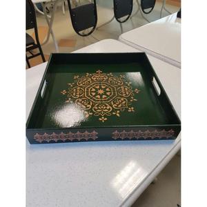 Plateau de service en bois pour présentation d'aliments, fruits, snacks, pizzas – Fournitures pour cafés et restaurants – Plateau décoratif en vente – Support OEM - Product Image 6