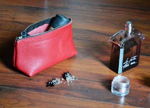 กระเป๋าเครื่องสำอางกันน้ำคุณภาพสูงกระเป๋าเครื่องสำอางหนังเทียม LCB-0081หรูหรามีซิปติดโลโก้ได้ตามต้องการ - Product Image 2