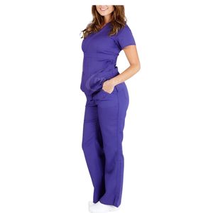Conjunto de Uniforme Médico OEM 2026, Uniforme de Enfermera y Doctor de Manga Corta, Tela de Punto, Parte Superior e Inferior para Clínica - Product Image 3