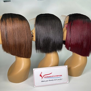 Dentelle vietnamienne fermeture HD dentelle extensions de cheveux humains perruque sans colle os droite Bob perruque avec cheveux doux teints prix de gros - Product Image 4