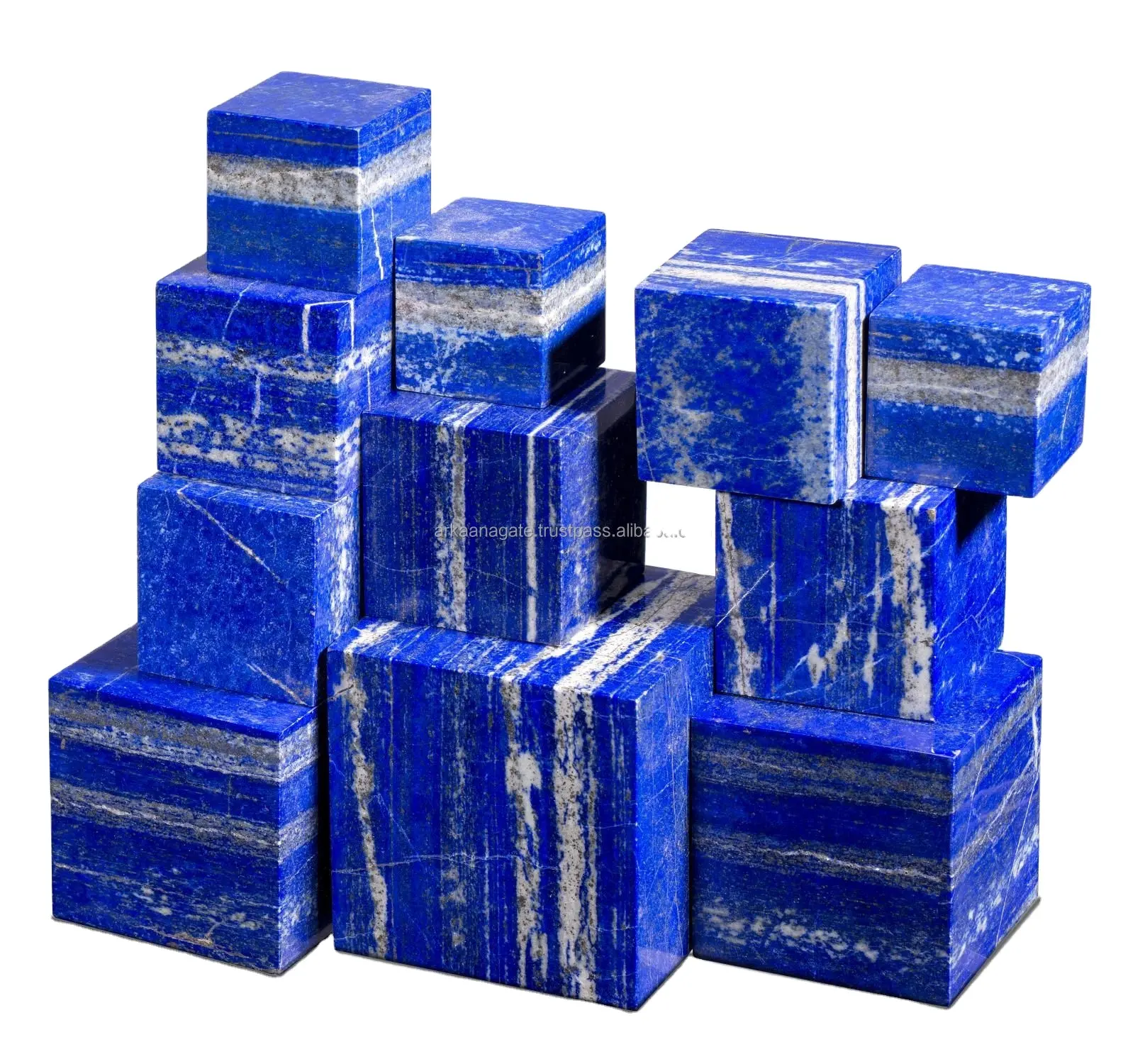 Toptan Lapis Cubes li küpleri el cilalı el yapımı kaya parlatıcı güneş parlaklık çakra kristalleri şifa en iyi satılık