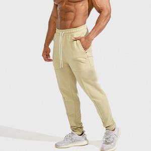 Pantalons de jogging en molleton technique 100% coton de haute qualité, style streetwear, gris chiné, pour homme, lavés, pour le jogging quotidien - Product Image 4