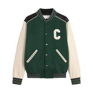 New Fashion Leather Varsity <b>Jacket</b> High Quality Letterman Waterproof <b>Blouson</b> <b>Jacket</b> <b>Men</b> Oversize Button Winter <b>Jacket</b> - Product Image 3