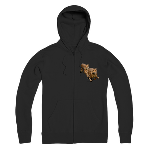 Cheetah Brothers Premium <b>Zip</b> Hoodie for Adults 6XL Knitted Fabric Zipper Embroidered Design Anti-Wrinkle Custom Printed Hoodie - Product Image 1