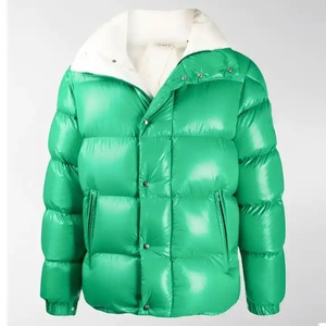 Abrigo de invierno con capucha y logotipo personalizado para hombre, último diseño de moda, chaqueta acolchada transpirable con patrón calefactable, Color blanco - Product Image 5